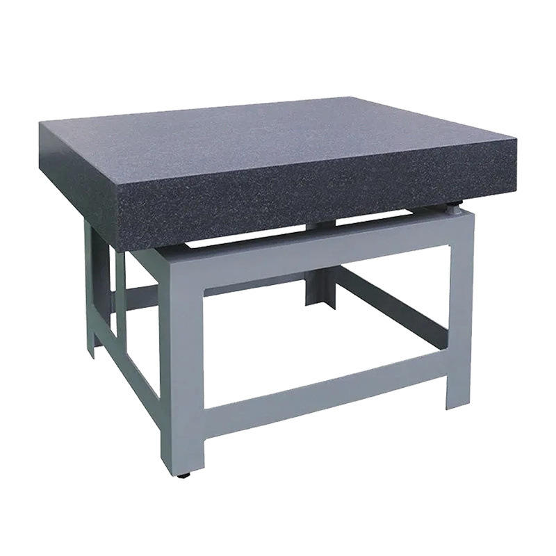 Grade-00 granite surface plate with steel stand