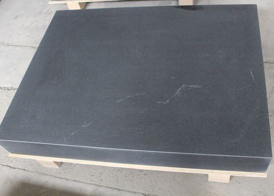 Inspection table with wooden crate